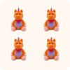 Buddy Unicorn Plush 4PCS
